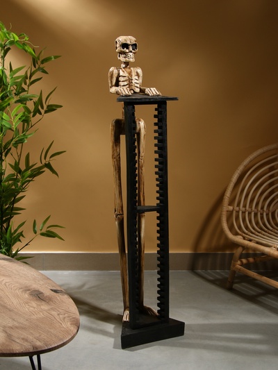 Подставка интерьерная «Скелет», 30×24×130 см, дерево