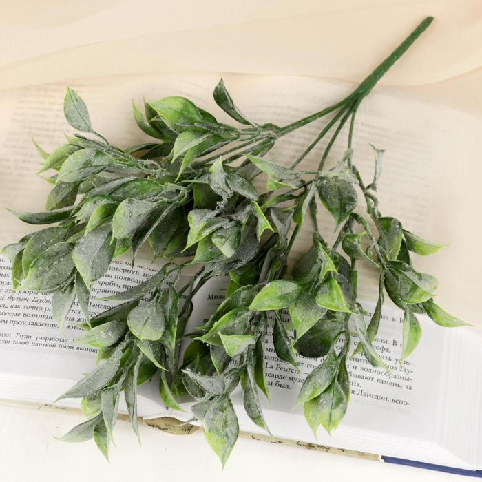 Букет искусственный «Травка широкие листья», h=30 см