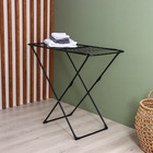 УЦЕНКА Сушилка для белья, напольная, складная, 18 м, высота от пола 95 см, чёрная - Фото 3