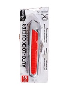 УЦЕНКА Нож универсальный трапециевидный 18 мм, Calligrata TOP, фиксатор, 3 штуки запасных лезвий, Zinc-alloy - Фото 12