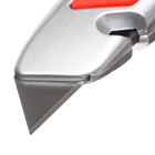 УЦЕНКА Нож универсальный трапециевидный 18 мм, Calligrata TOP, фиксатор, 3 штуки запасных лезвий, Zinc-alloy - Фото 7