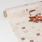 УЦЕНКА Клеёнка на стол Доляна, на нетканой основе, ширина 137 см, толщина 0.8 мм, рулон 17 м - Фото 5