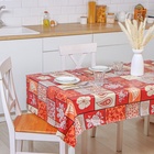 УЦЕНКА Клеёнка на стол Доляна, на нетканой основе, ширина 137 см, рулон 15 м - Фото 2