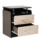 УЦЕНКА Тумба прикроватная « Клик Мебель. Милан», 600×500×410 мм, цвет венге, дуб молочный - Фото 3