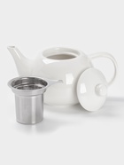 Чайник заварочный Доляна «Глянец», 1.1 л, с ситечком, керамика, белый - Фото 2