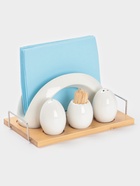 Набор для специй BellaTenero «Бергамо», 4 предмета, на подставке, керамика, белый - Фото 2