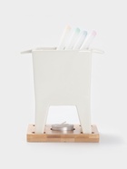 Набор для фондю BellaTenero, 620 мл, 4 шпажки, фарфор, белый - Фото 4