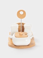 Набор для специй BellaTenero «Сиена», 4 предмета, на подставке, керамика, белый - Фото 5