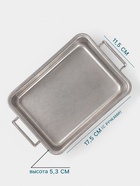 Противень для подачи Hanna Knövell Vanha, 17.5×11.5×5.3 см, нержавеющая сталь, серебристый - Фото 2