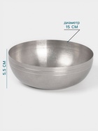 Салатник Hanna Knövell Vanha, 620 мл, 15×5.5 см, нержавеющая сталь, серебристый - Фото 2