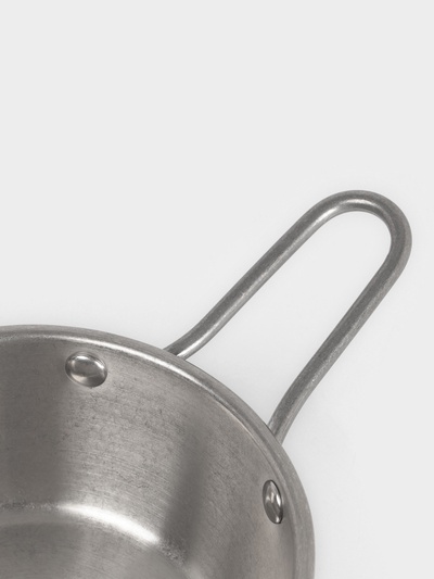 Сотейник для подачи Hanna Knövell Vanha, 500 мл, d=13.3 см, нержавеющая сталь, серебристый