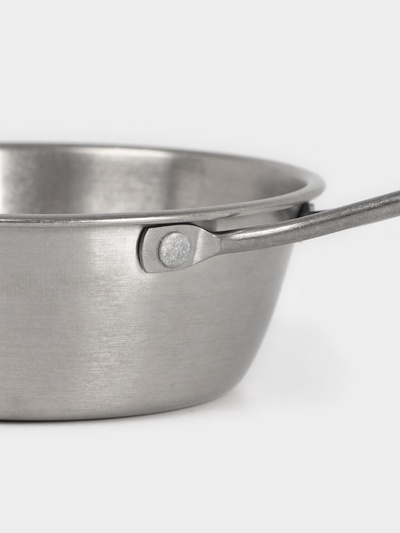 Сотейник для подачи Hanna Knövell Vanha, 500 мл, d=13.3 см, нержавеющая сталь, серебристый