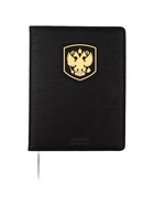Дневник школьный для 1-11 классов, deVENTE «Герб», искусственная кожа, чёрный - Фото 1