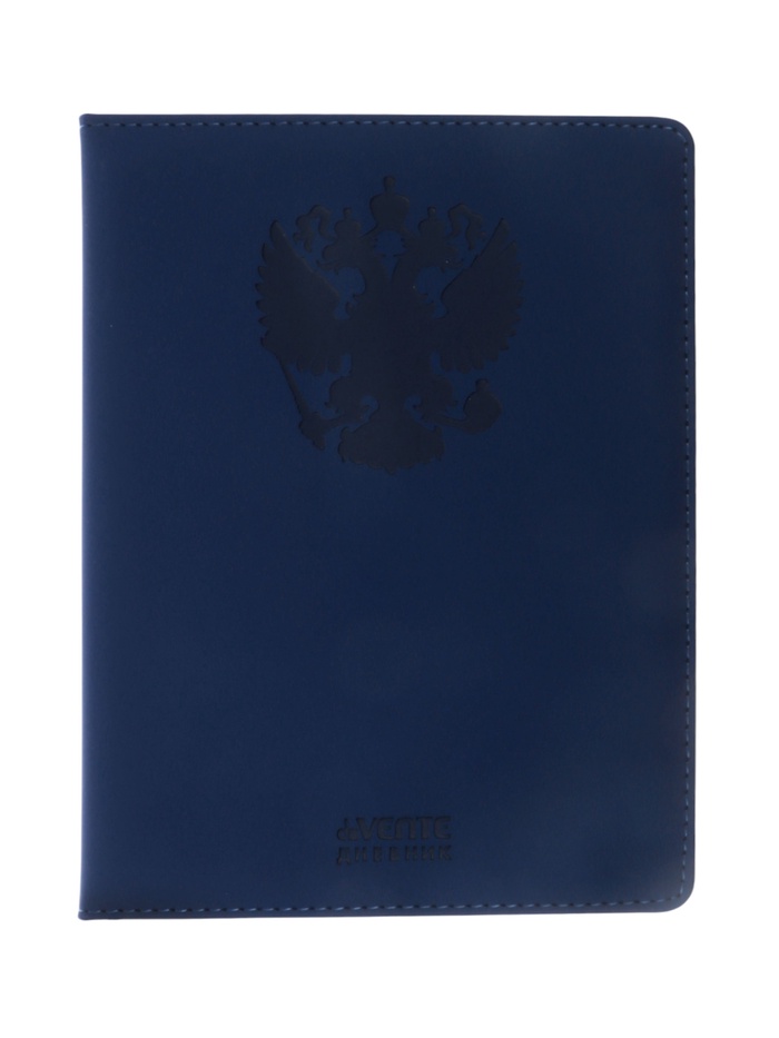 Дневник школьный для 1-11 классов, deVENTE. «Герб», искусственная кожа, синий - Фото 1