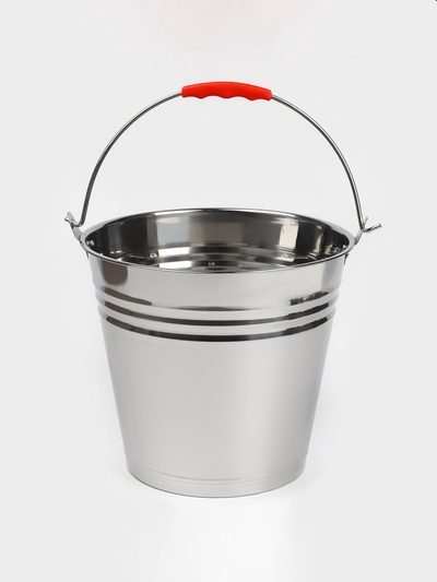 УЦЕНКА Ведро из нержавеющей стали, 8 л, d=28 см, AISI 201
