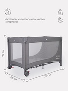 Манеж детский MowBaby play, серый - Фото 2