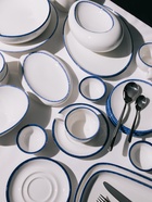 Блюдо сервировочное Magistro Blue Lagoon, 30.5×22.7×2.3 см, фарфор, белое 10783084