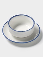 Бульонница с блюдцем Magistro Blue Lagoon, 300 мл, фарфор, белая - Фото 2