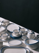 Бульонница с блюдцем Magistro Blue Lagoon, 300 мл, фарфор, белая - Фото 9