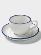 Чайная пара Magistro Blue Lagoon, 2 предмета: чашка 220 мл, блюдце d=15.5 см, фарфор, белая - Фото 2