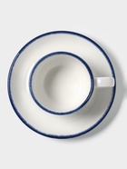 Чайная пара Magistro Blue Lagoon, 2 предмета: чашка 220 мл, блюдце d=15.5 см, фарфор, белая - Фото 3