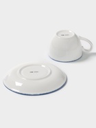 Чайная пара Magistro Blue Lagoon, 2 предмета: чашка 220 мл, блюдце d=15.5 см, фарфор, белая - Фото 5