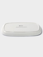 Блюдо сервировочное Magistro Blue Lagoon, 29.9×15×1.7 см, фарфор, белое - Фото 4