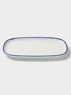 Блюдо овальное Magistro Blue Lagoon, 34.9×17.3×1.9 см, фарфор, белое - Фото 2