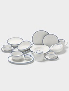 Блюдо овальное Magistro Blue Lagoon, 34.9×17.3×1.9 см, фарфор, белое - Фото 5