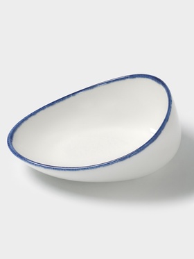 Салатник Magistro Blue Lagoon, 350 мл, 19.2×14.9×7.9, фарфор, белый