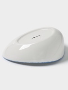 Салатник Magistro Blue Lagoon, 450 мл, 22.3×17×9 см, фарфор, белый, синий - Фото 5