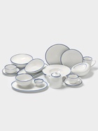 Салатник Magistro Blue Lagoon, 450 мл, 22.3×17×9 см, фарфор, белый, синий - Фото 6