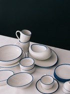 Блюдо сервировочное Magistro Blue Lagoon, 20×14.8×8.5 см, фарфор, белое 10783101