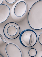 Тарелка Magistro Blue Lagoon, d=16.6 см, фарфор, белая - фото 58034102