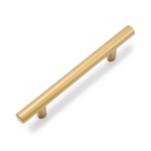 УЦЕНКА Ручка рейлинг ТУНДРА, облегчённая, d=12 мм, м/о 96/150 мм, внеш ножка, цвет золото - Фото 2