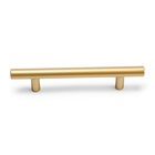 УЦЕНКА Ручка рейлинг ТУНДРА, облегчённая, d=12 мм, м/о 96/150 мм, внеш ножка, цвет золото - Фото 4