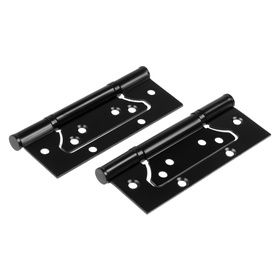 {{photo.Alt || photo.Description || 'УЦЕНКА Петля-бабочка ТУНДРА, 120×75×2.0 мм, универсальная, без врезки, чёрная, 2 шт.'}}