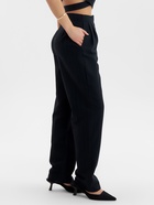 Брюки женские с защипами MINAKU: Modern classic, тёмно-синие, размер 42 - Фото 3