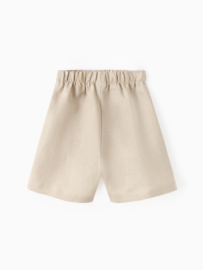Шорты детские, MINAKU, бежевые, рост 128 см