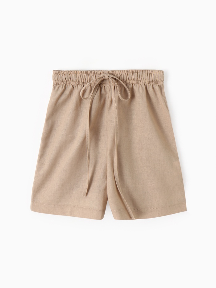 Шорты для мальчика, MINAKU, бежевые, рост 134 см - Фото 1