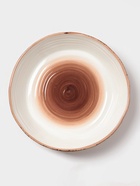 Тарелка глубокая Magistro Wood, 700 мл, d=18.2 см, фарфор, коричневая - Фото 2