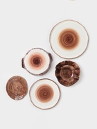 Тарелка глубокая Magistro Wood, 700 мл, d=18.2 см, фарфор, коричневая 10663047 - фото 319802882