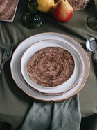 Тарелка Magistro Wood, d=25.3 см, фарфор, коричневая - Фото 9