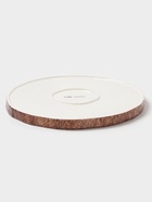 Тарелка Magistro Wood, d=25.3 см, фарфор, коричневая 10663048 - фото 319648365