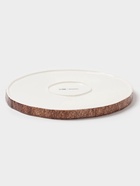 Тарелка Magistro Wood, d=25.3 см, фарфор, коричневая - Фото 5