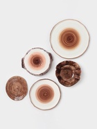 Блюдо для подачи Magistro Wood, 16×14×0.6 см, фарфор, коричневое - Фото 7