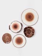 Блюдо для подачи Magistro Wood, 27.8×27.5×3 см, фарфор, коричневое - Фото 7