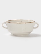 Бульонница с блюдцем Magistro Alpine Frost, 250 мл, фарфор, белая - Фото 6