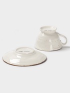 Чайная пара Magistro Alpine Frost, 2 предмета: чашка 245 мл, блюдце d=15 см, фарфор, белая - Фото 5