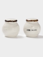 Набор для специй Magistro Alpine Frost, 2 предмета: перечница, солонка, 80 мл, 5×6 см, фарфор, белый - Фото 5